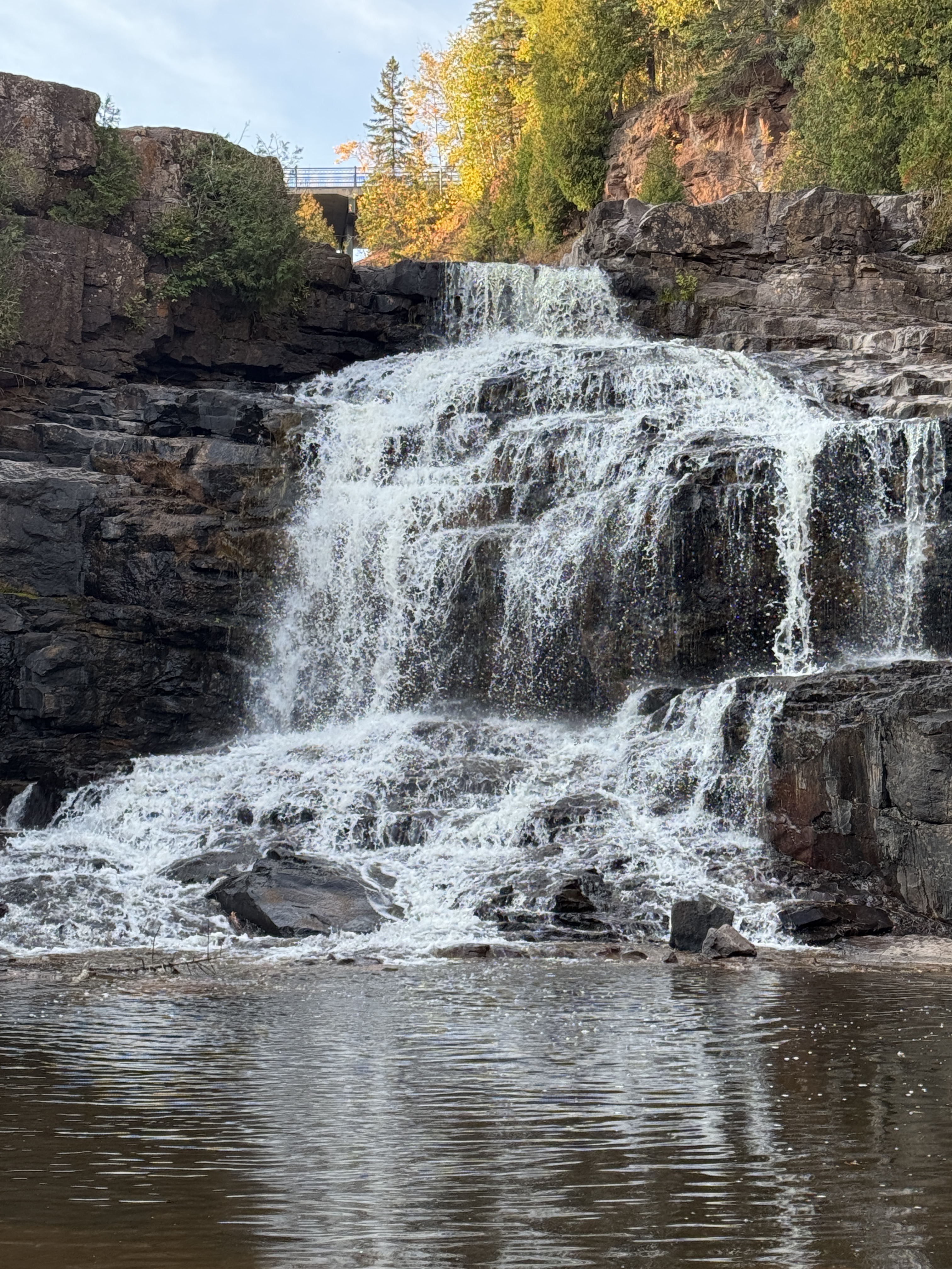 Waterfall at Cooseberry Falls.