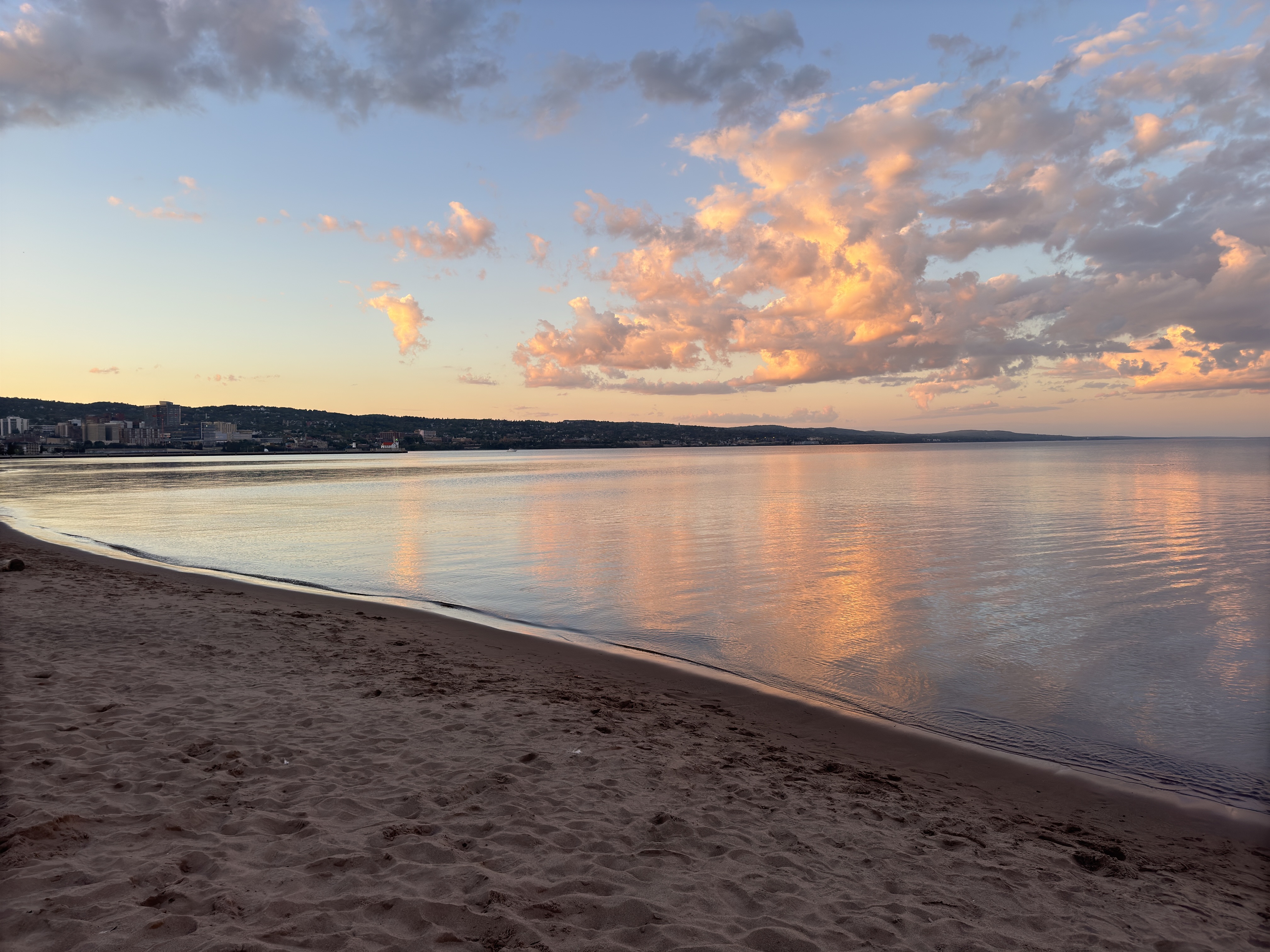 Park Point Beach in Duluth, MN.